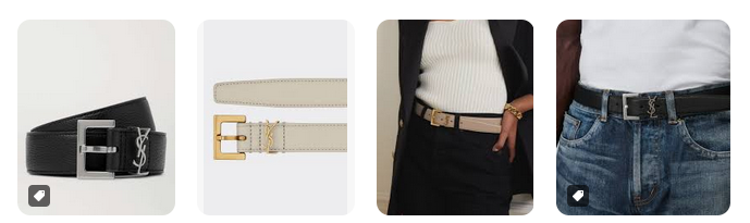 Yves Saint Laurent (YSL) belts